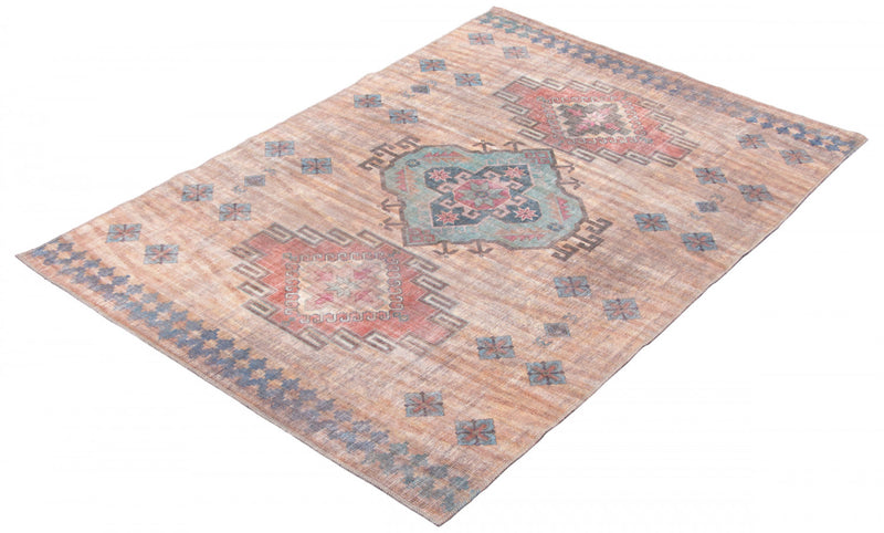 Carpette Kashkuli orange clair 5 pi 3 po x 8 pi 0 po