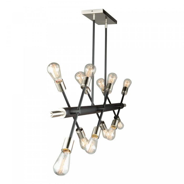 Luminaire suspendu Truro à 12 ampoules