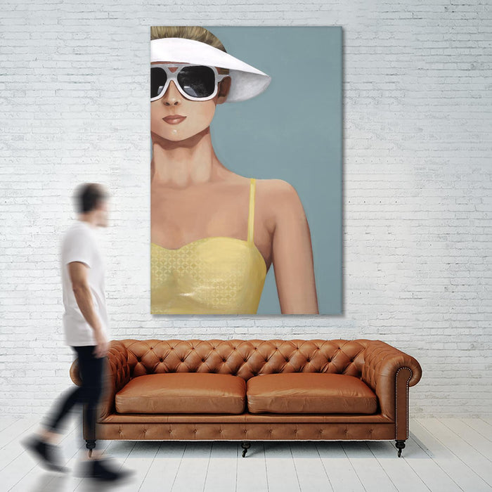 Œuvre d’art murale Giant Art « Glamour Rays » 72 x 48