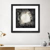 "Positives And Negatives Ii" Matted and Framed Black 30x30 Wall Art