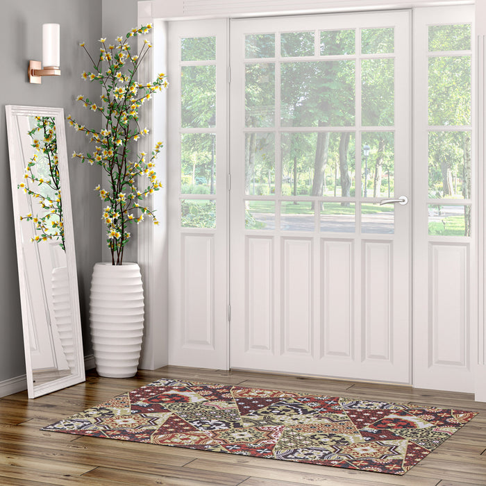 Carpette Bellezza rougevert 2 pi 2 po x 4 pi 0 po