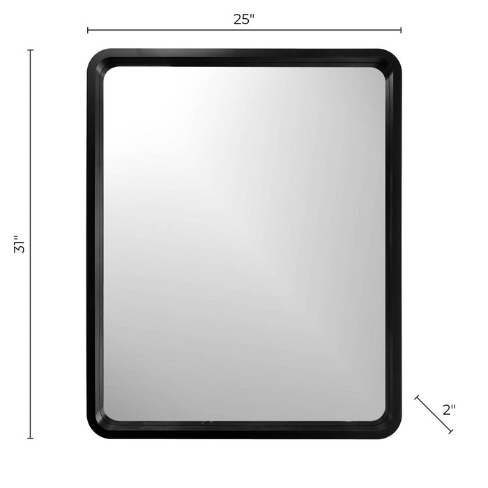 Miroir Harmony noir 25 x 31