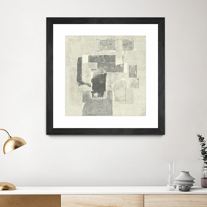 Œuvre d’art murale encadrée noire et mate « Camera Obscura » 36 x 36