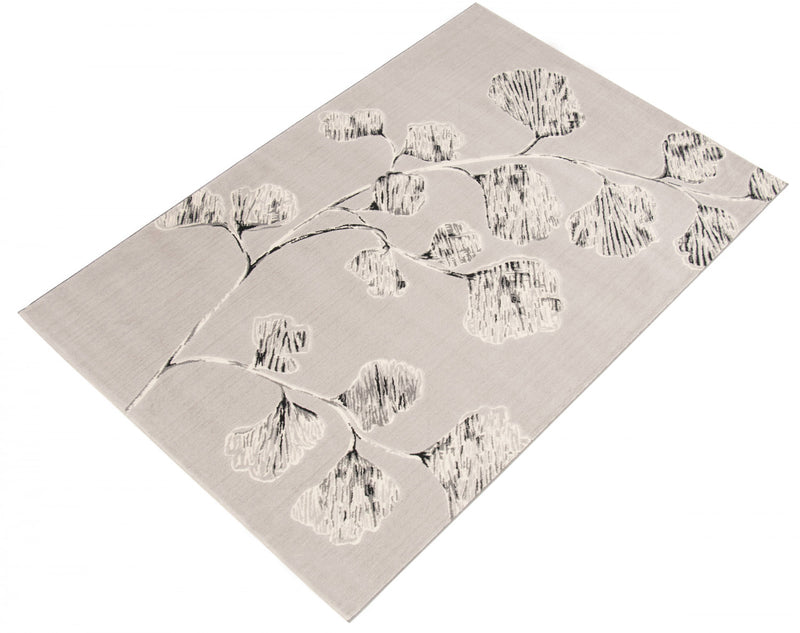 Carpette Ameeka grise 5 pi 3 po x 7 pi 7 po