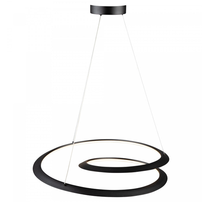 Luminaire suspendu Ara noir à DEL de 30 W