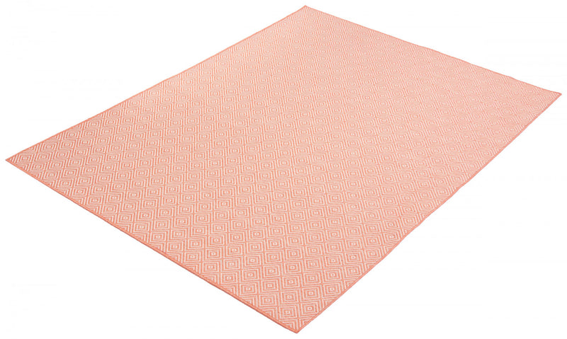 Carpette Neisha Diamond corail 6 pi 7 po x 9 pi 6 po
