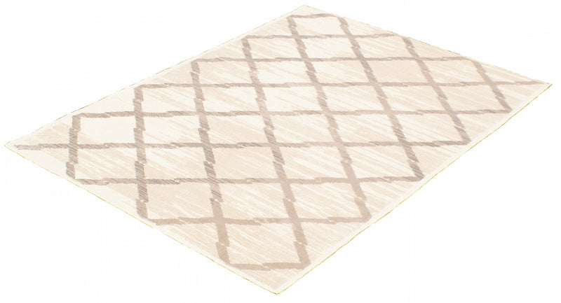 Carpette Kaden ivoire - 6 pi 3 pox 9 pi 6 po