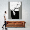 "Mr.right Black And White" Giant Art 72x54 Wall Art