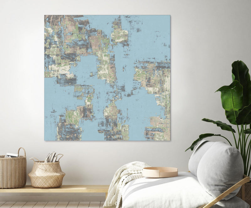 Œuvre d’art murale Giant Art « Memory Block Ii » 72 x 72