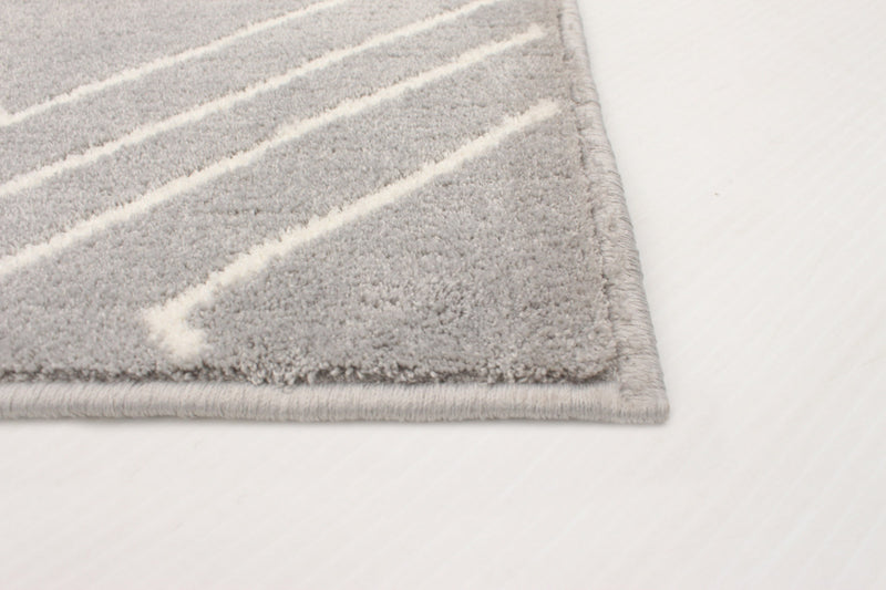 Carpette August gris géodeblanc 7 pi 10 po x 10 pi 2 po