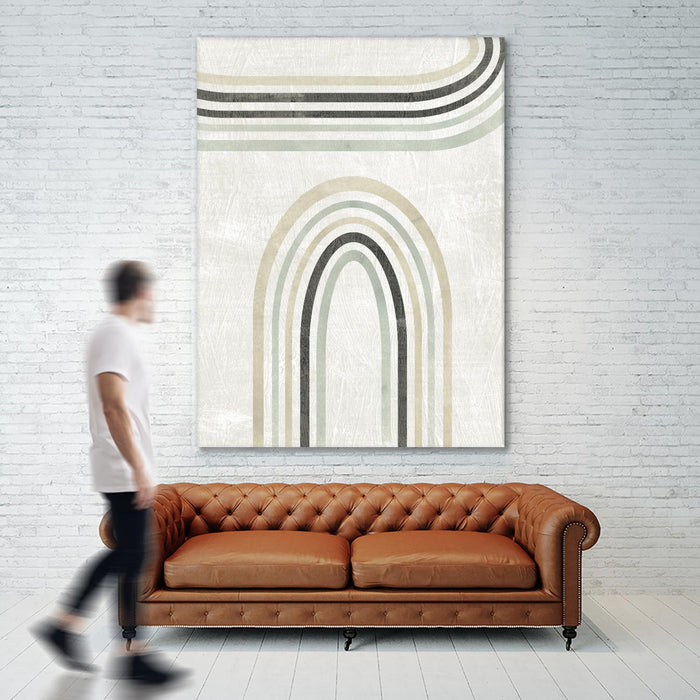Œuvre d’art murale Giant Art « Modern Arc In Color Iii » 72 x 54
