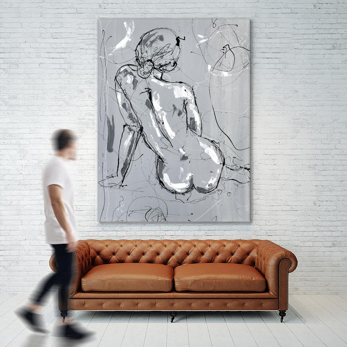 Œuvre d’art murale Giant Art « Nude Figure 4 » 72 x 54