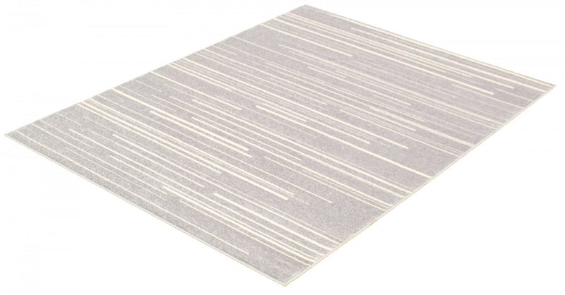 Carpette Faith argent-crème - 3 pi 11 pox 5 pi 7 po