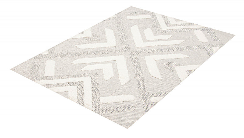 Carpette Tyisha grise - 5 pi 0 po x 7 pi 0 po