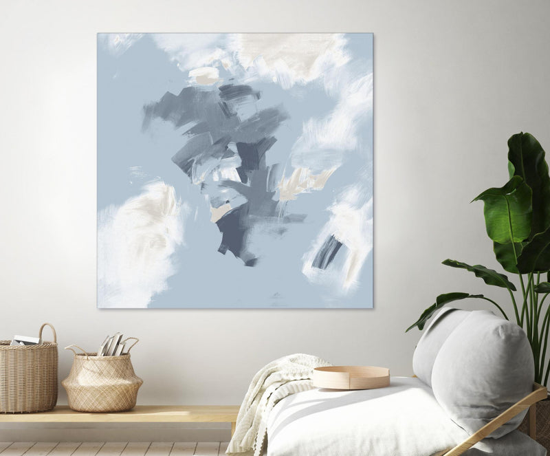 Œuvre d’art murale Giant Art « Peaches And Cream Ii » 72 x 72