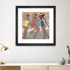 "The Orange County Club.tif" Matted and Framed Black 36x36 Wall Art