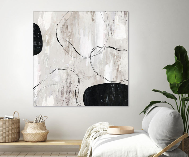 Œuvre d’art murale Giant Art « Falling Stones » 54 x 54