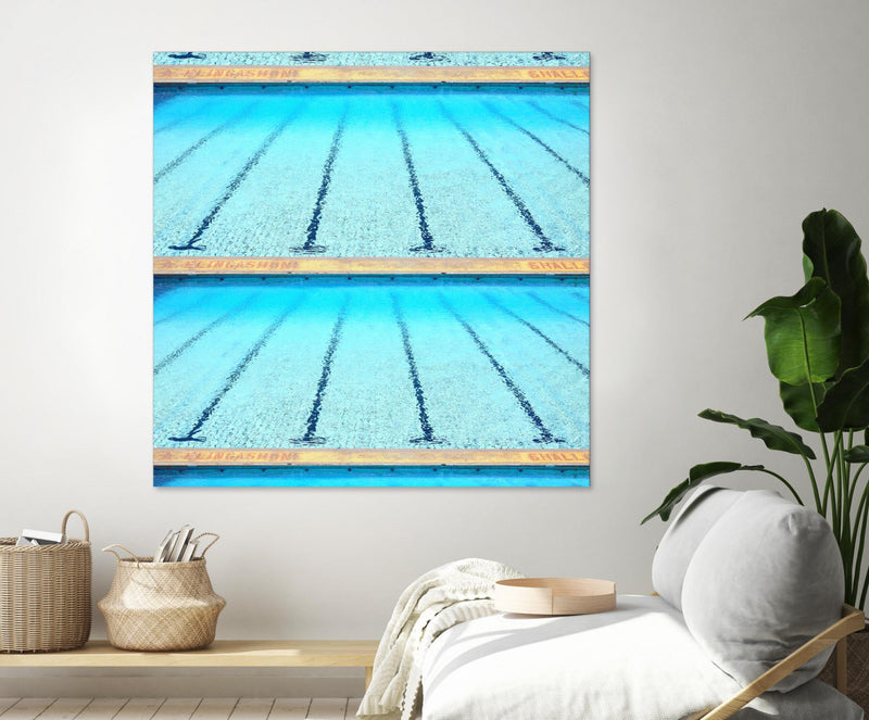 Œuvre d’art murale Giant Art « Whales Of Time » 54 x 54