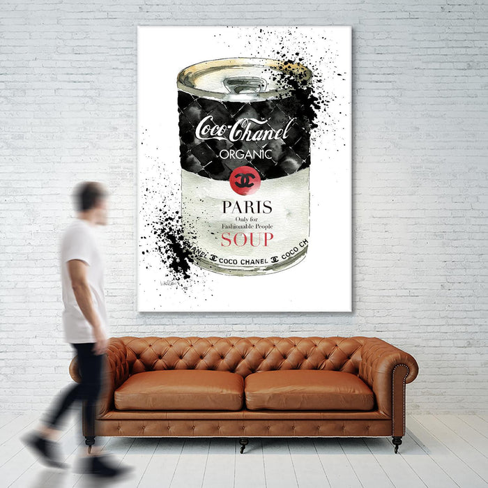 Œuvre d’art murale Giant Art « Fashion Soup » 72 x 54