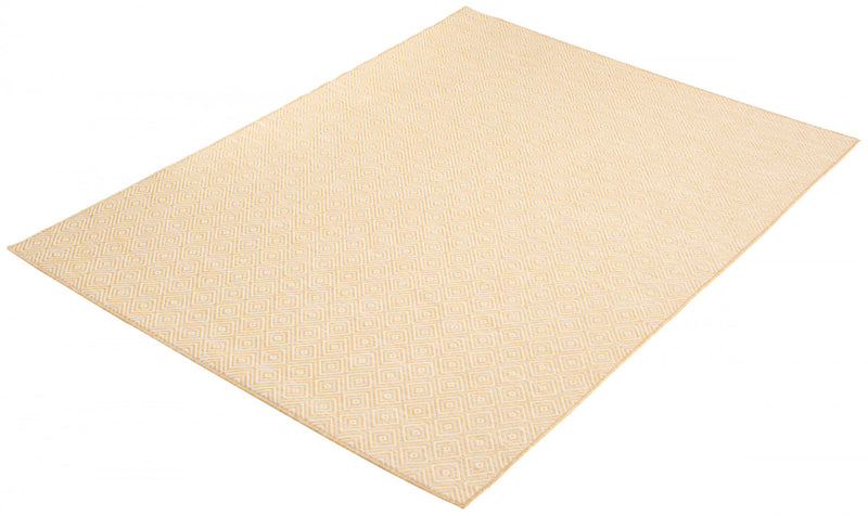 Carpette Neisha Diamond dorée 6 pi 7 po x 9 pi 6 po