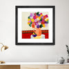 "Taking In The Love" Matted and Framed Black 36x36 Wall Art