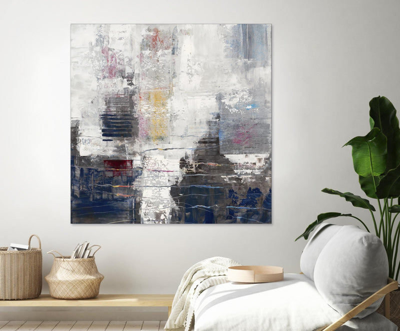 Œuvre d’art murale Giant Art « Approaching Shangri-la » 54 x 54