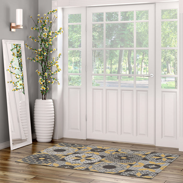 Carpette Bellezza grise 2 pi 2 po x 3 pi 0 po - Ensemble de 2
