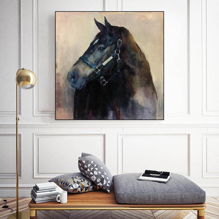 Œuvre d’art murale sur toile encadrée noire « Ritzy » 20 x 20