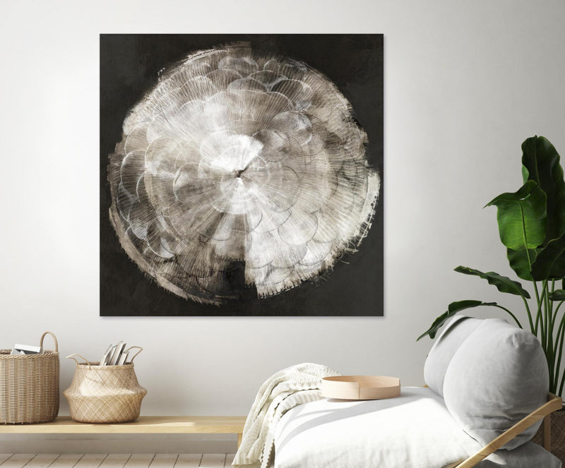 Œuvre d’art murale Giant Art « Touch Of Darkened Silver » 72 x 72