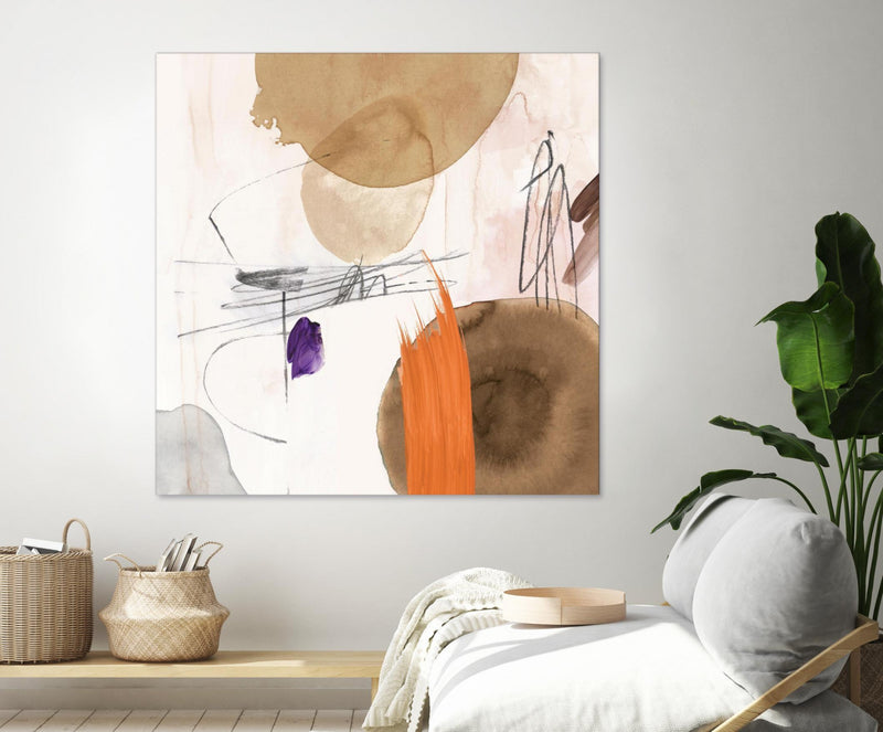 Œuvre d’art murale Giant Art « Velvet At Dusk Ii » 72 x 72