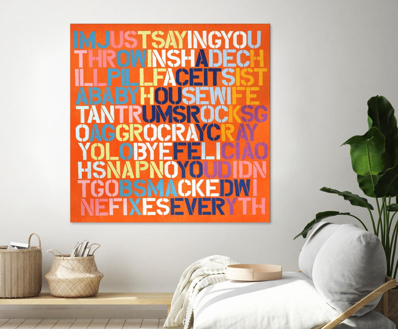 Œuvre d’art murale Giant Art « Cray Cray » 54 x 54