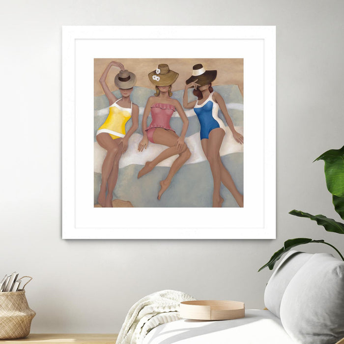 Œuvre d’art murale encadrée blanche et mate « The Orange County Club.tif » 30 x 30