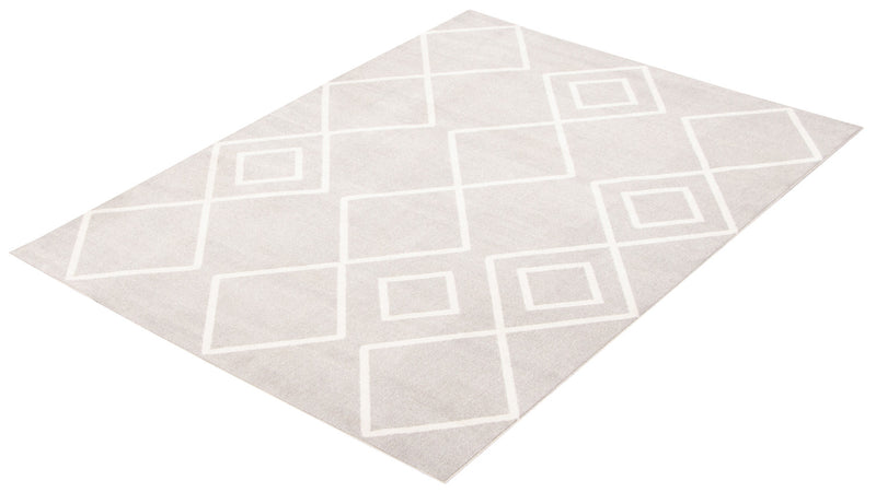 Carpette Kenza grise lavable à la machine - 3 pi 0 po x 5 pi 0 po