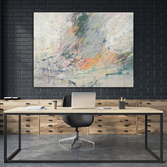 Œuvre d’art murale Giant Art « A Fabulous Finish Iv » 72 x 54