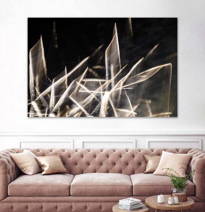 Œuvre d’art murale Giant Art « Chiffon Light Sculpture » 72 x 48