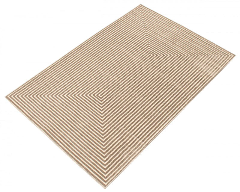 Carpette Kiah taupe 5 pi 3 po x 7 pi 7 po