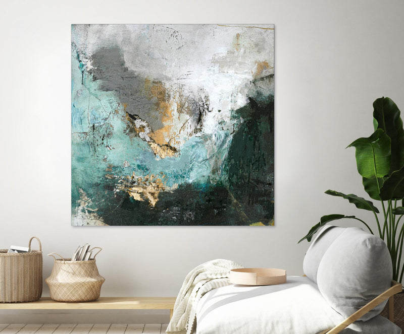 Œuvre d’art murale Giant Art « Arctic Green » 54 x 54