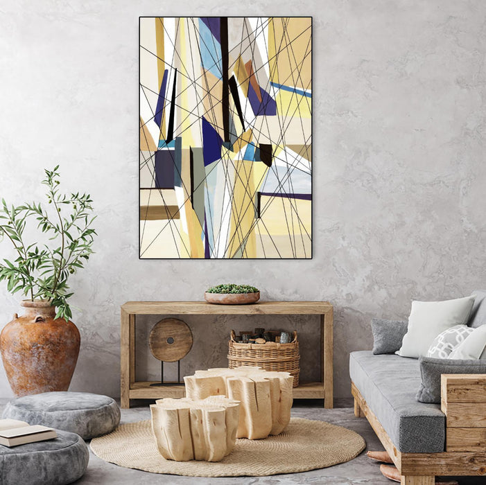 Œuvre d’art murale sur toile encadrée noire « Seacruise » 18 x 24