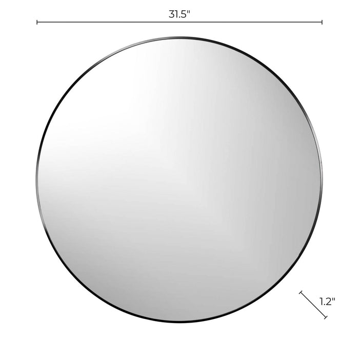 Miroir rond Emerson noir