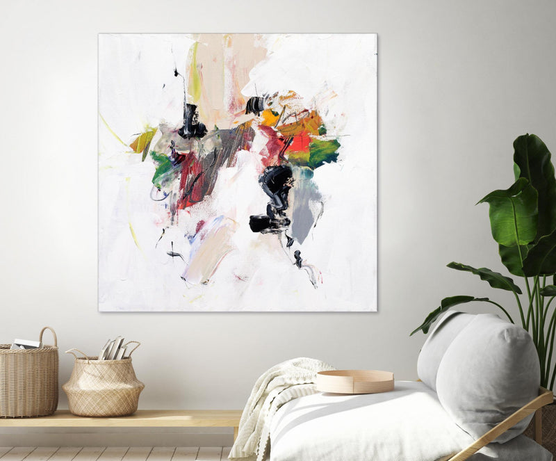 Œuvre d’art murale Giant Art « Go For It » 72 x 72