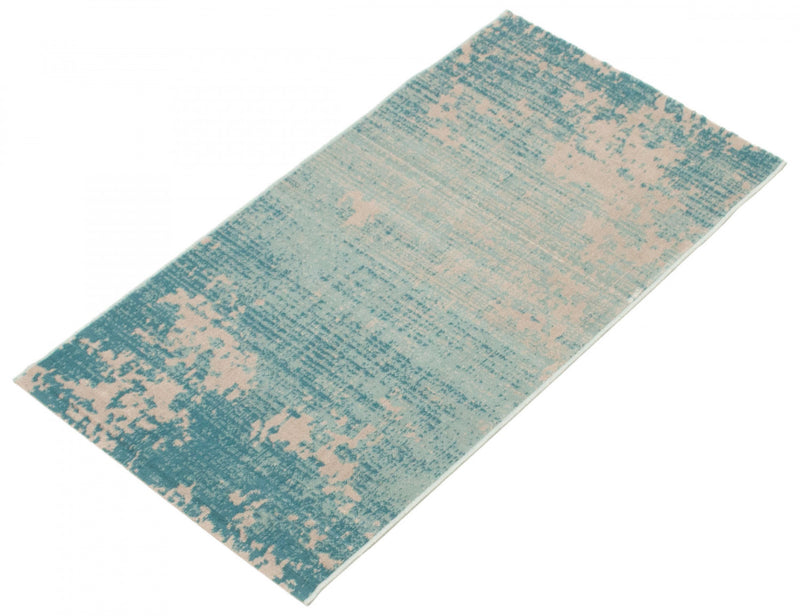 Carpette Janaki bleu sarcelle 2 pi 8 po x 4 pi 11 po
