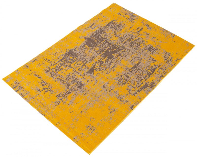 Carpette Mariam jaune 2 pi 8 po x 4 pi 11 po