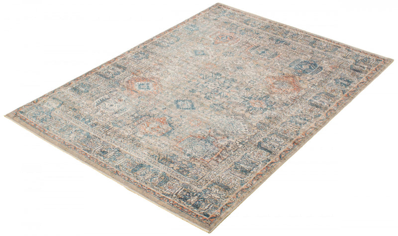 Carpette Bolivar Yalameh bleu-gris - 5 pi 0 pox 8 pi 0 po