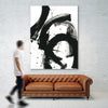 "Onyx Gesture Ii" Giant Art 72x54 Wall Art