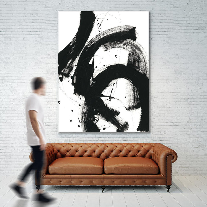 Œuvre d’art murale Giant Art « Onyx Gesture Ii » 72 x 54