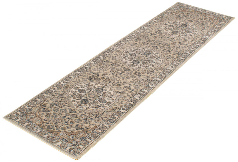 Carpette Octavian Tabriz beige-ivoire - 2 pi 7 pox 8 pi 2 po