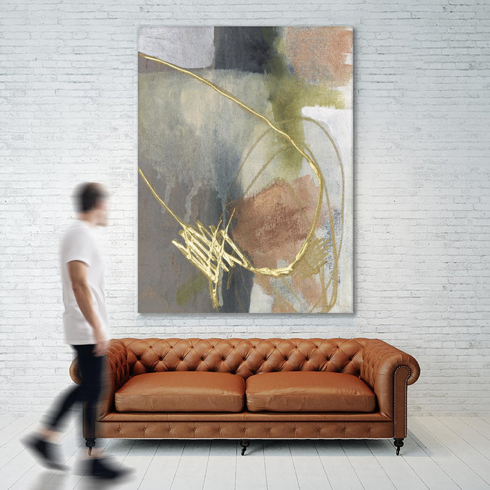 Œuvre d’art murale Giant Art « Burnished Loops Ii » 72 x 54