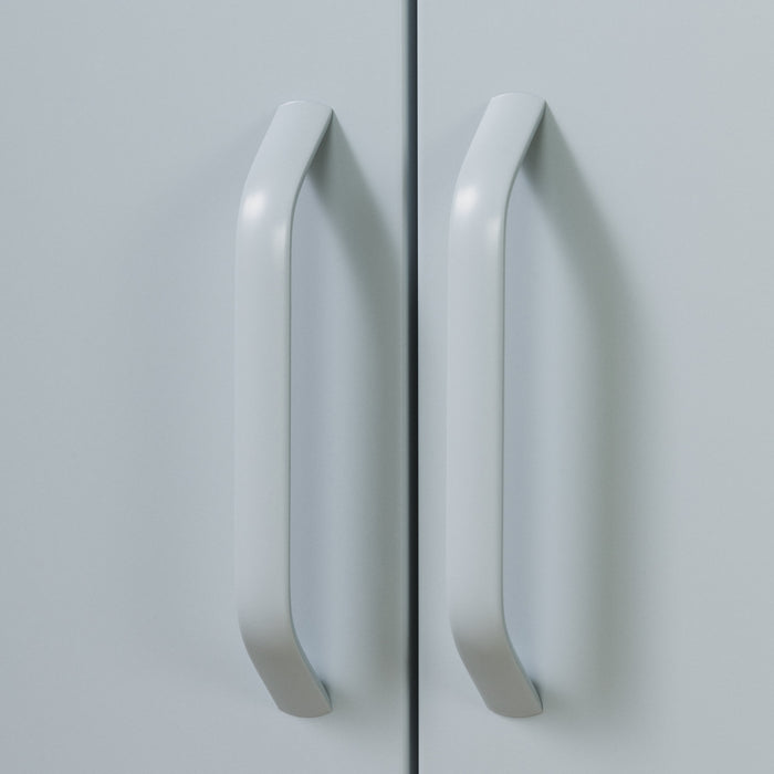 Crea Meuble de rangement avec 2 portes en métal - Bleu