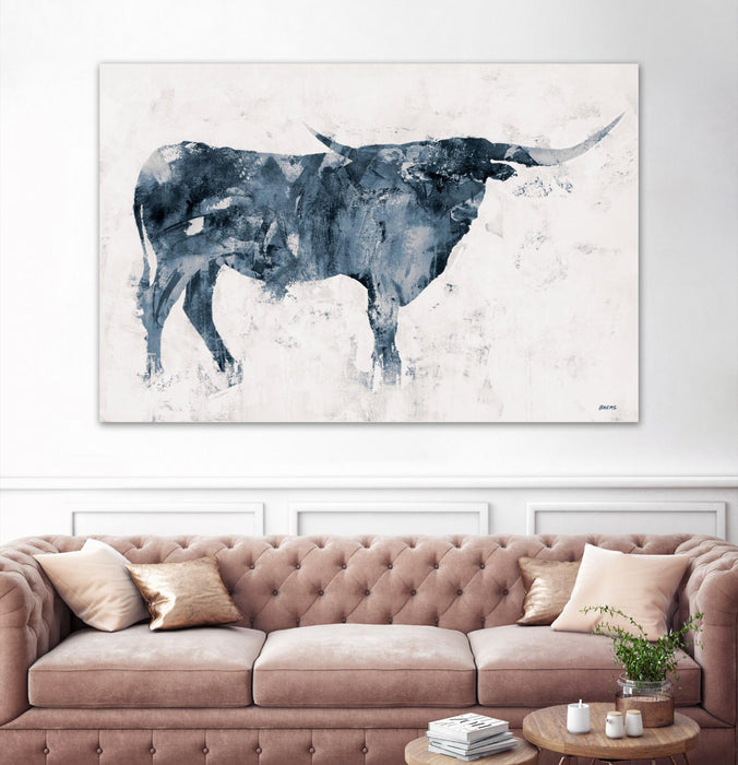 Œuvre d’art murale Giant Art « Longhorn V2 » 72 x 48