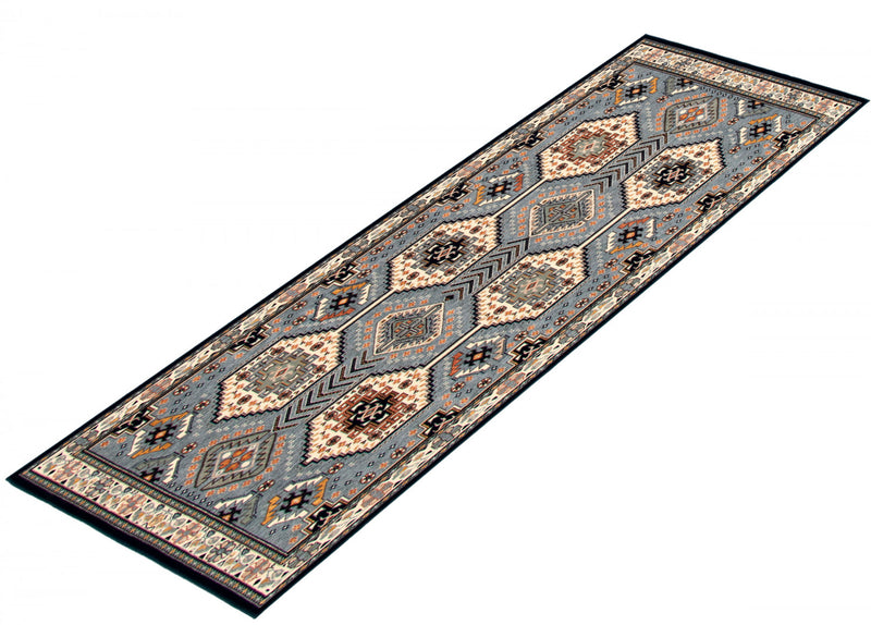 Carpette Quincy bleu - 2 pi 8 pox 10 pi